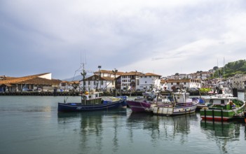 Marina in Saint-Jean-de-Luz, Nouvelle-Aquitaine, Pyrenees-Atlantiques, France