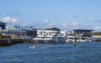 Port Docks in Poole, Dorset, England, United Kingdom
