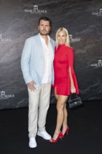 Isi Glück with man Carlos Lucio at the Remus Lifestyle Night on the roof terrace of the Pure Salt