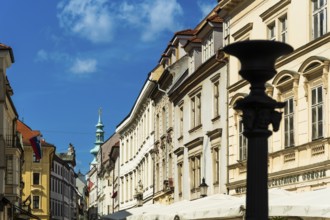 St Michael's Gate and Old Town in Bratislava, Slovakia