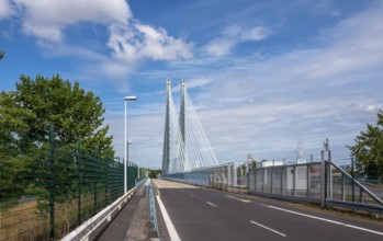 The factory bridge over the River Main in Kelsterbach, Hesse, Germany
