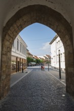 Alley in the historic centre of the Capital of Culture 2026, Trencín, Slovakia