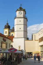 City tower and historic city centre, Capital of Culture 2026, Trencín, Slovakia