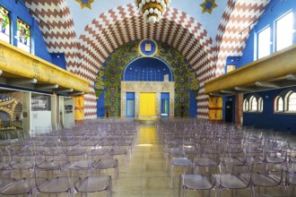 Renovated interior of the Neolog Synagogue converted into a cultural centre by Berlin architect