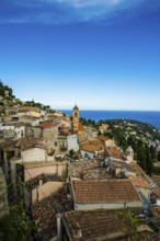 Picturesque mountain village overlooking the sea, Roquebrune, Roquebrune-Cap-Martin, near Monaco,