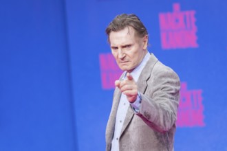 Liam Neeson at the film premiere of The Naked Gun at the UCI Luxe East Side Gallery, Berlin, 24.07