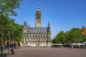 Middelburg, Zeeland, Netherlands - Stadhuis Middelburg. The town hall on the market square in the