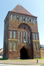 Anklamer Tor town gate, town of Usedom, Usedom Island, Mecklenburg-Western Pomerania, Germany