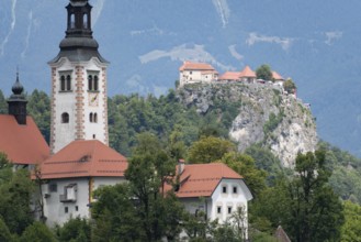 Lake Bled in north-west Slovenia with the famous island church of the Assumption of the Virgin