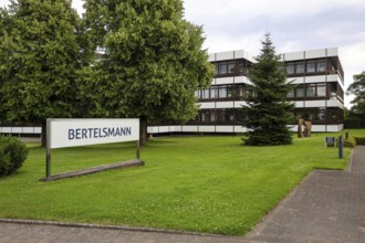 Gütersloh, North Rhine-Westphalia, Germany - BERTELSMANN, Head Office of Bertelsmann SE & Co. KGaA.