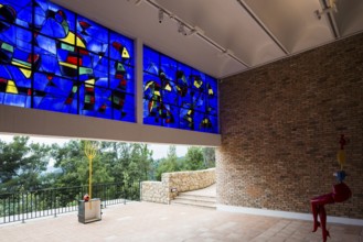 Museum, Fondation Maeght, artist Joan Miro, St. Paul de Vence, Provence Alpes Côte d'Azur, South of