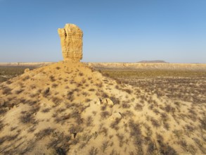 The Vingerklip (rock finger) and the Ugab Valley Terraces are surrounded by thornbush and mopane