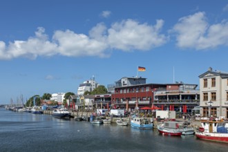 Boats, Der alte Strom, Warnemünde, Rostock, Mecklenburg-Vorpommern, Germany