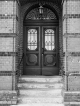 House entrance door, Mecklenburg-Western Pomerania, Germany