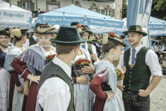 Traditional traditional costume anniversary of the Trachtenverein Schliersee Stamm 1888,