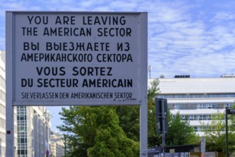 At Check Point Charlie, Friedrichstraße, Berlin, Germany