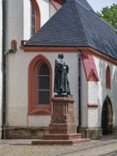 Luther monument by sculptor Paul Ernst, monument to the reformer Martin Luther at the church, St