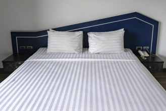 Hotel room double bed