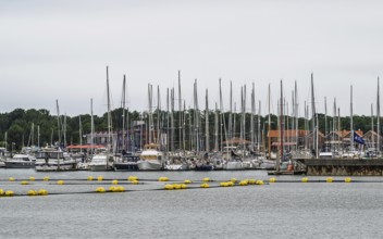 Marina in Le Verdon-sur-Mer, Nouvelle-Aquitaine, Gironde, France