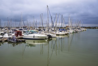 Marina in Le Verdon-sur-Mer, Nouvelle-Aquitaine, Gironde, France