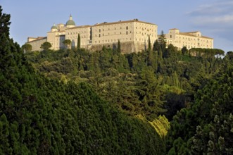 Benedictine Abbey of Montecassino on Monte Cassino, Cassino, Frosinone, Lazio, Italy