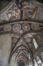 Cathedral cloister around 1370, the frescoes were painted from around 1390, Bressanone Cathedral,