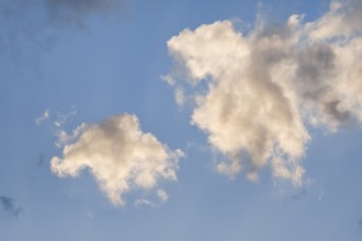 Dramatic cloudy sky shortly in front of sunset
