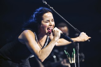 Andrea Corr, singer of The Corrs live at the Tollwood Festival in Munich on 26.06.2025