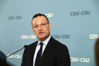 The Chairman of the CDU/CSU parliamentary group, Jens Spahn (CDU), and his deputy Alexander