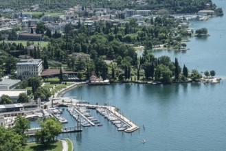 View of Riva del Garda, Italy, from the Bastione