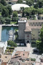 View of Riva del Garda, Italy, from the Bastione