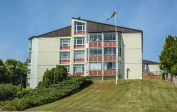 Apartment building built in 1962 in Ystad, Skåne County, Sweden, Scandinavia