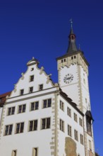 Grafeneckart, oldest part of the town hall, Würzburg, Lower Franconia, Bavaria, Germany