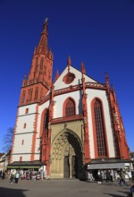 St Mary's Chapel on the Würzburg market square, Würzburg, Lower Franconia, Bavaria, Germany