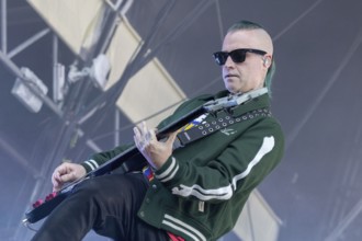 Johnny Christ, bass player, Avenged Sevenfold, progressive metal band, USA, live open air at the