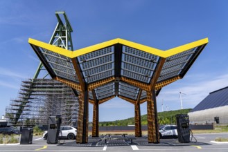 Electric filling station on the site of the former Lohberg colliery in Dinslaken, operated by