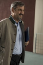 Markus Söder (CSU Chairman and Minister-President of Bavaria) on his way to consult Federal