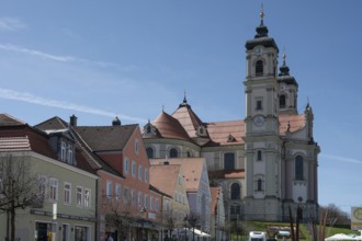 Basilica of St Alexander and Theodor, Ottobeuren Monastery, Ottobeuren, Unterallgäu, Bavaria,