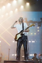 Emily Armstrong, lead singer of Linkin Park live on From Zero World Tour 2025 at the Olympiastadion