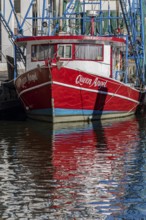 Commercial fishing boat Queen Angel at dock in the commercial section of the Biloxi Small Craft