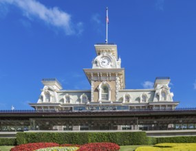 Entrance to the Magic Kingdom at Walt Disney World, Orlando, Florida