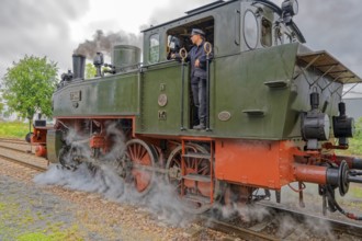 Prussian train steam railway Minden Germany