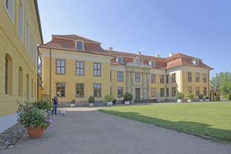 Rococo palace, inner courtyard, Mosigkau, Dessau-Wörlitz Garden Kingdom, Dessau-Roßlau,