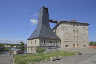 Historic Borlachturm and Witzlebenturm, landmark, museum, Bad Dürrenberg, Saxony-Anhalt, Germany