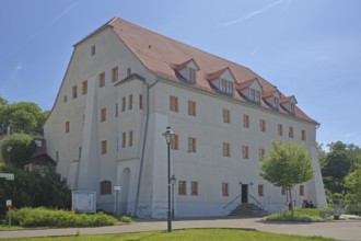 Former historic salt office built in the 17th century, now a hotel, Bad Dürrenberg, Saxony-Anhalt,