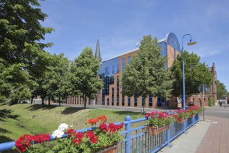Modern town hall, Bitterfeld, Saxony-Anhalt, Germany