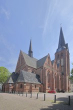 Neo-Gothic Protestant church built in 1905, brick church, Bitterfeld, Saxony-Anhalt, Germany