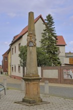 Historic Electoral Saxon Postal Column, Electoral Saxon, Electoral Saxony, Postal Distance Column,