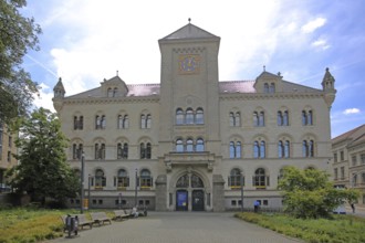 Historic main post office built in 1896, post office building, Halle an der Saale, Saxony-Anhalt,