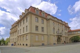 Neo-Baroque building of the district administration, Domplatz, Merseburg, Saxony-Anhalt, Germany